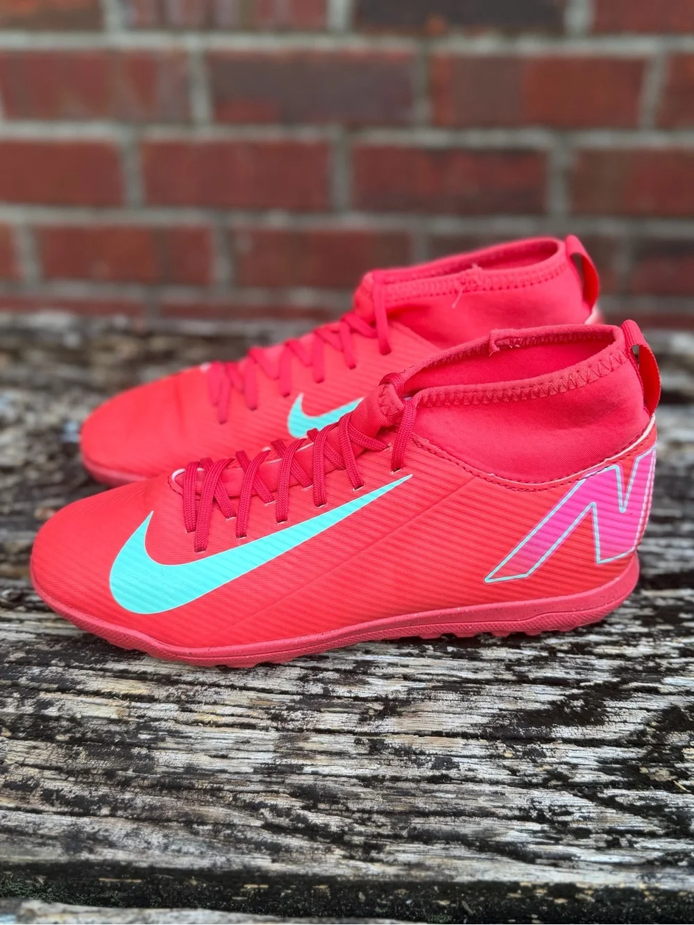Nike Jr. Mercurial Superfly 10 Club TF Sz 5.5Y (Women-7)High-Top Soccer Shoes X2
